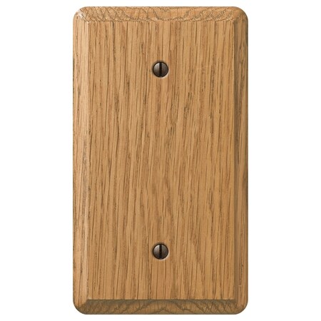 Amerelle Amerelle Contemporary Light Brown 1 gang Oak Wood Blank Wall Plate 1 pk 901BL